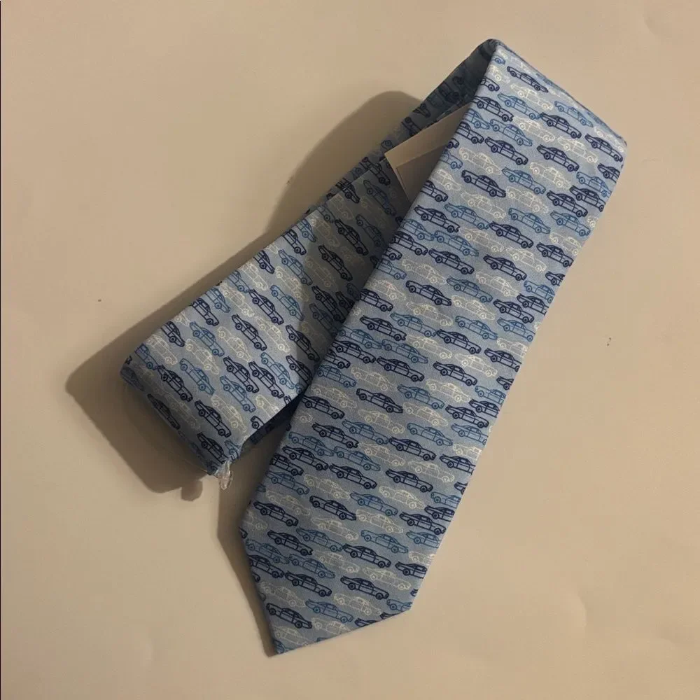 J. Crew Cotton Boys' Race Car Tie New With Tags ~ Size 52” ( length)